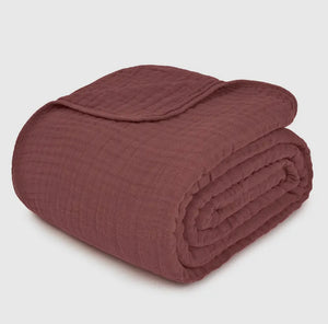 Open image in slideshow, Adult Muslin 100% Cotton Throw Blanket 50&quot; x 60&quot;
