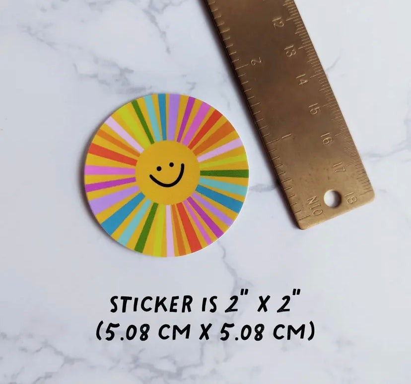 Happy Little Sun Vinyl Sticker