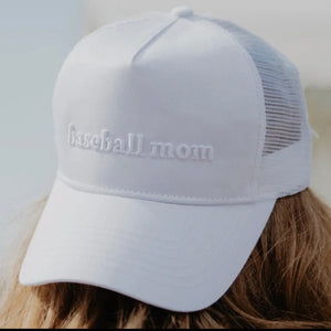Baseball Mom 3-D Embroidered Hat