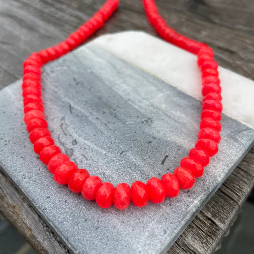 Cherry Bomb Natural Stone Necklace