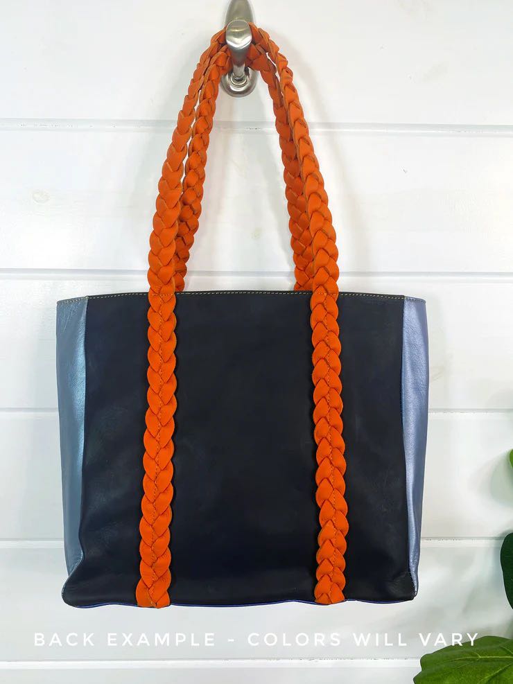 Joli Large Leather Tote Bag