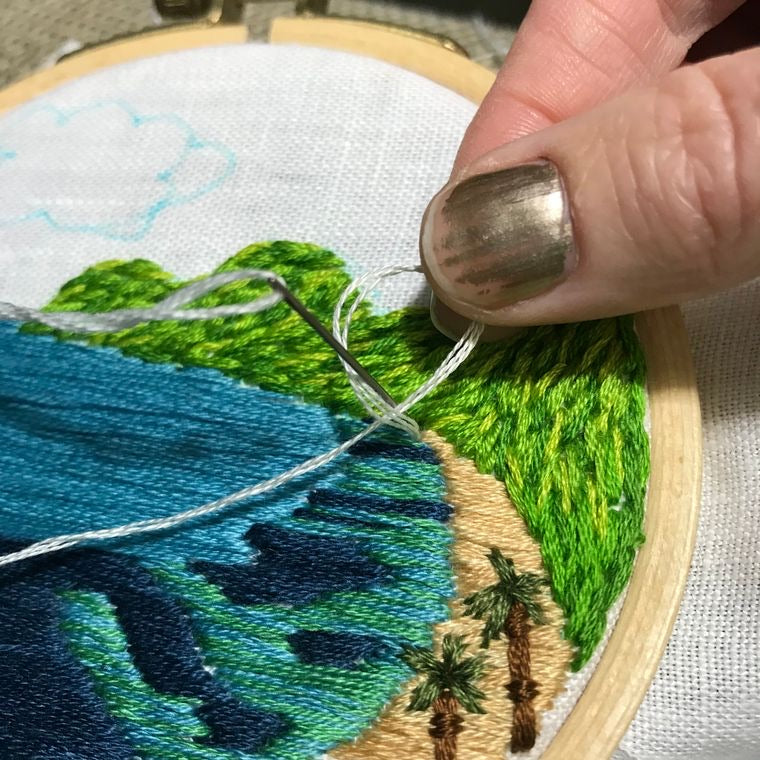 Beach Embroidery Kit- Intermediate Level