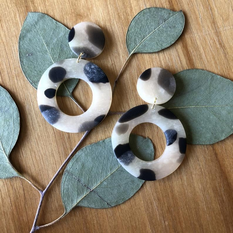The Tortiose- Handmade Clay Earrings
