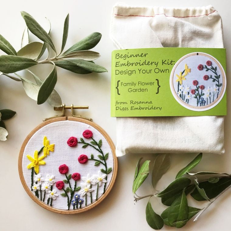 Pick-A-Flower Embroidery Kit- Beginner Level