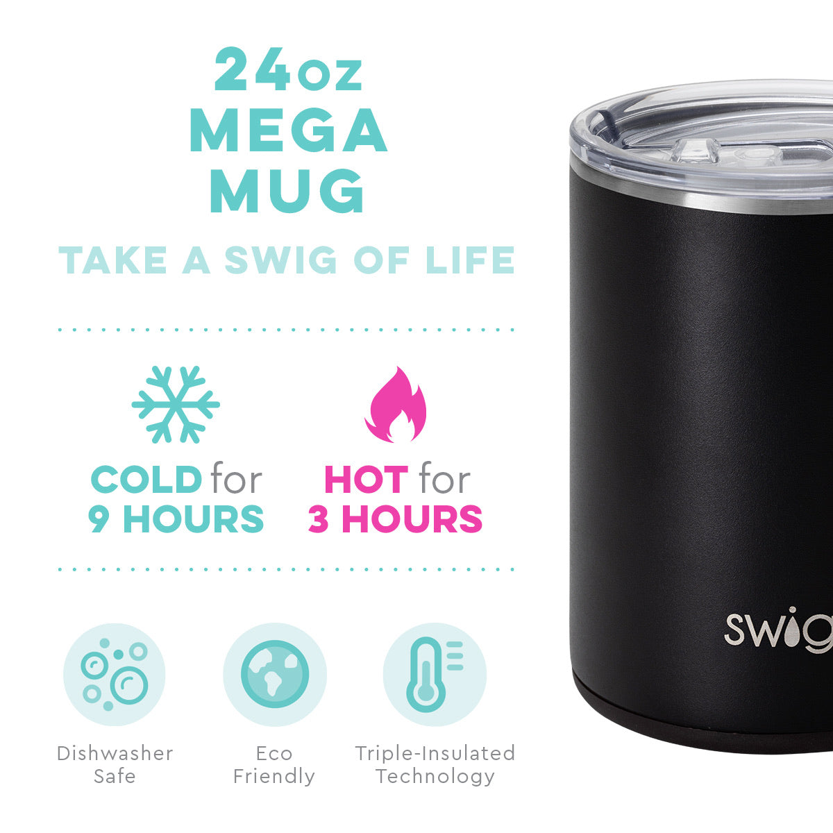 Swig Mega Mug 24oz - Multiple Options
