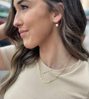 Signature Smile Bar Necklace - Gold or Silver