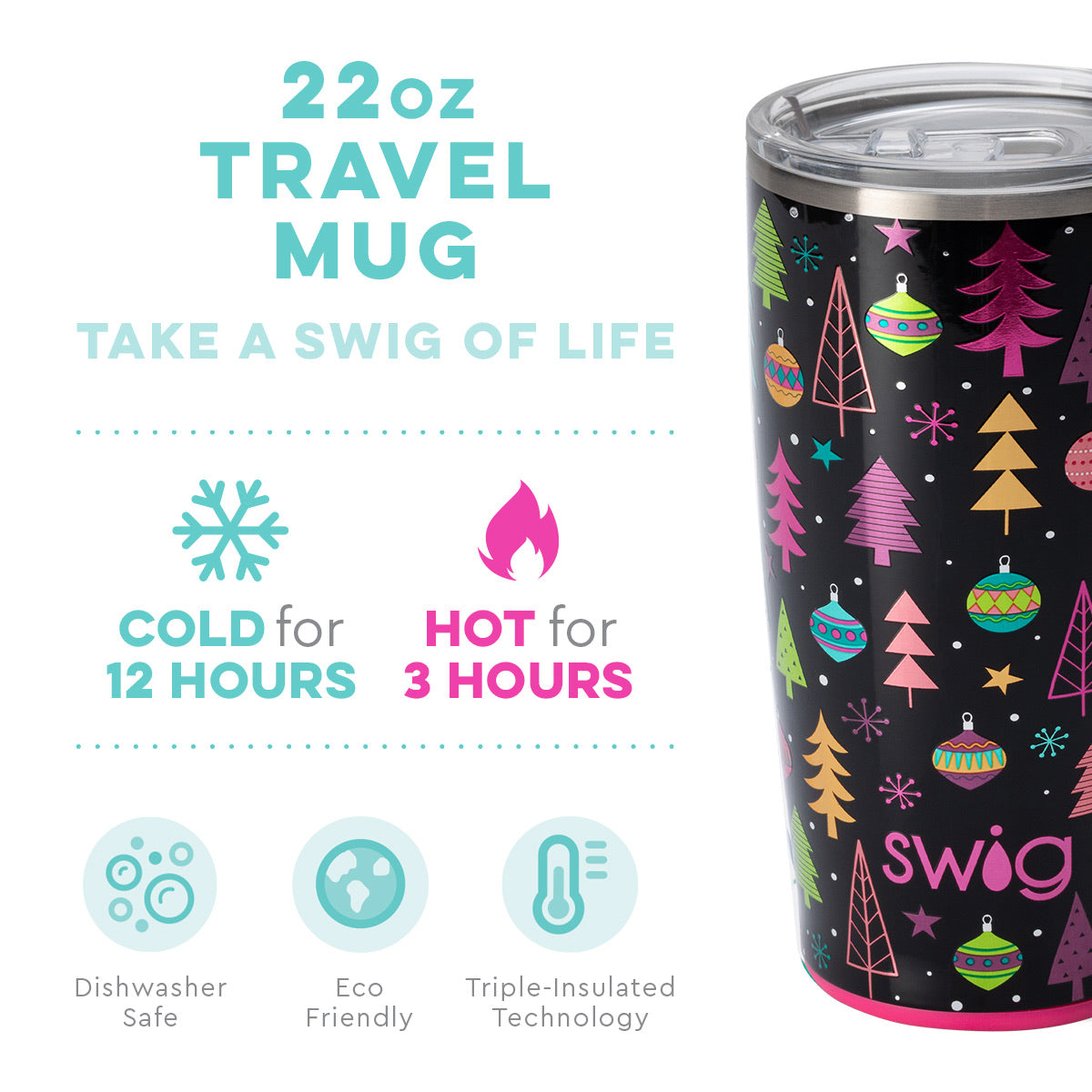 Swig - Happy Howlidays Travel Mug (22oz)