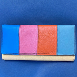 Open image in slideshow, Flora Rainbow Leather Wallet
