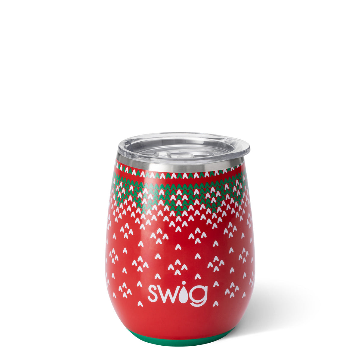 Swig Life 14oz Insulated Wine Tumbler with Lid | Christmas Wine Glasses  with Festive Holiday Print |…See more Swig Life 14oz Insulated Wine Tumbler